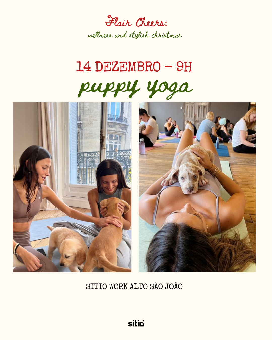 Puppy Yoga - Flair Cheers