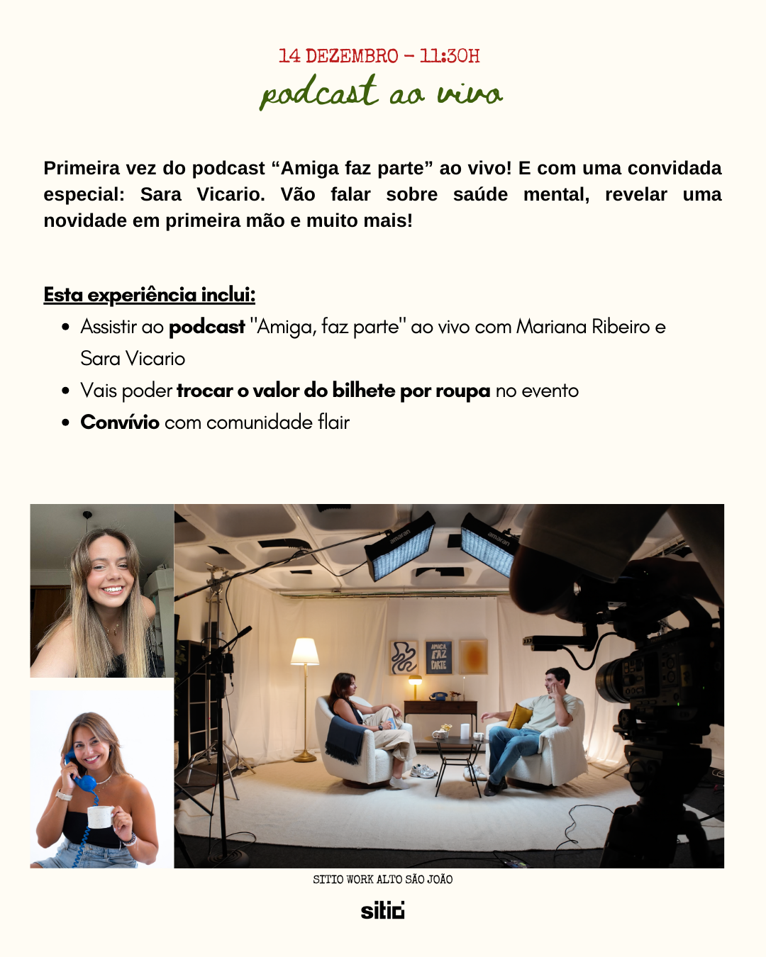 Workshops + Podcast ao vivo - Flair Cheers