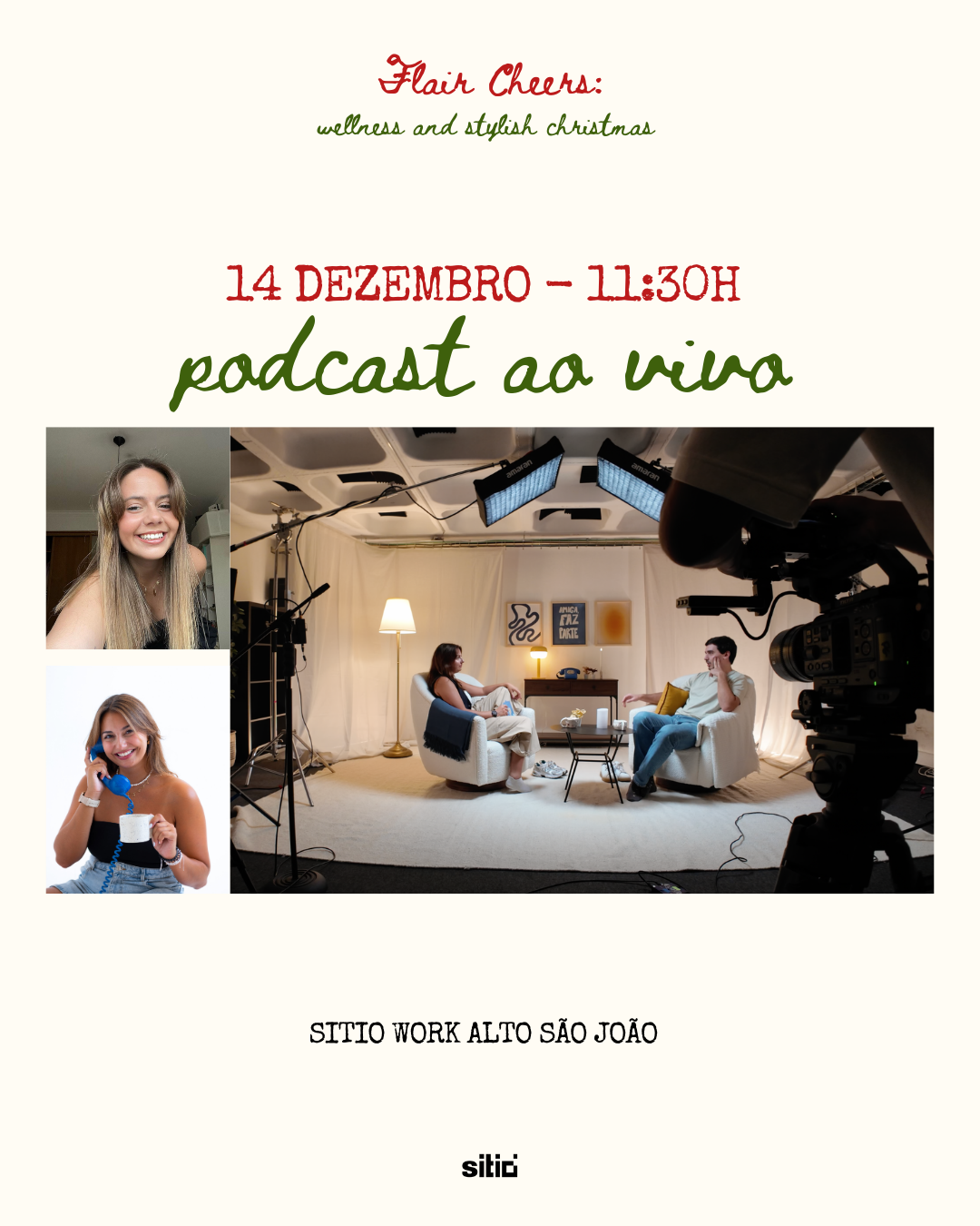 Workshops + Podcast ao vivo - Flair Cheers