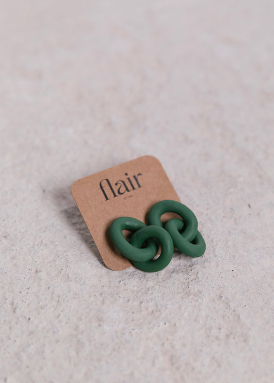 Green affair earrings