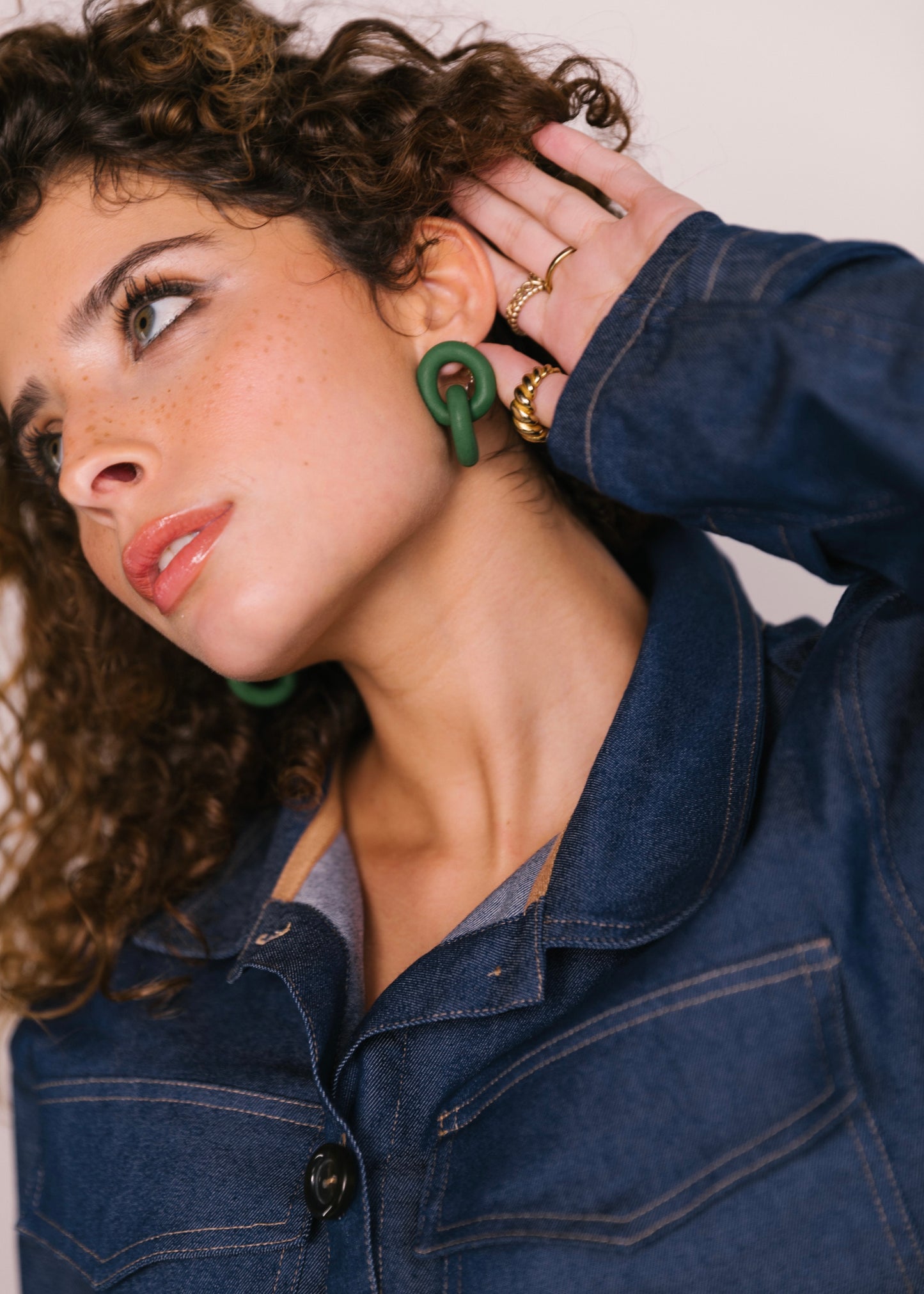Green affair earrings